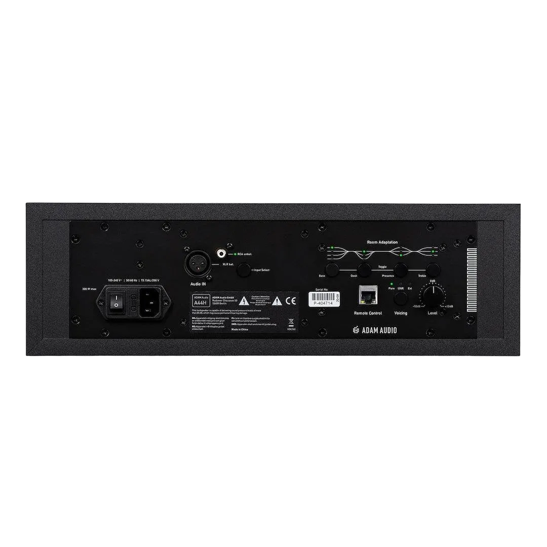 Adam Audio A44H Nearfield/Center Monitor, 2-way, 2 x 4" woofer