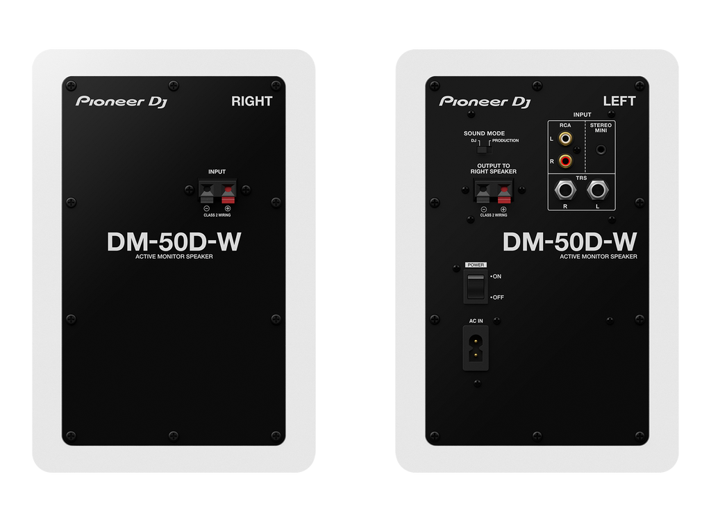 Pioneer DJ - DM-50D-W (Pair)