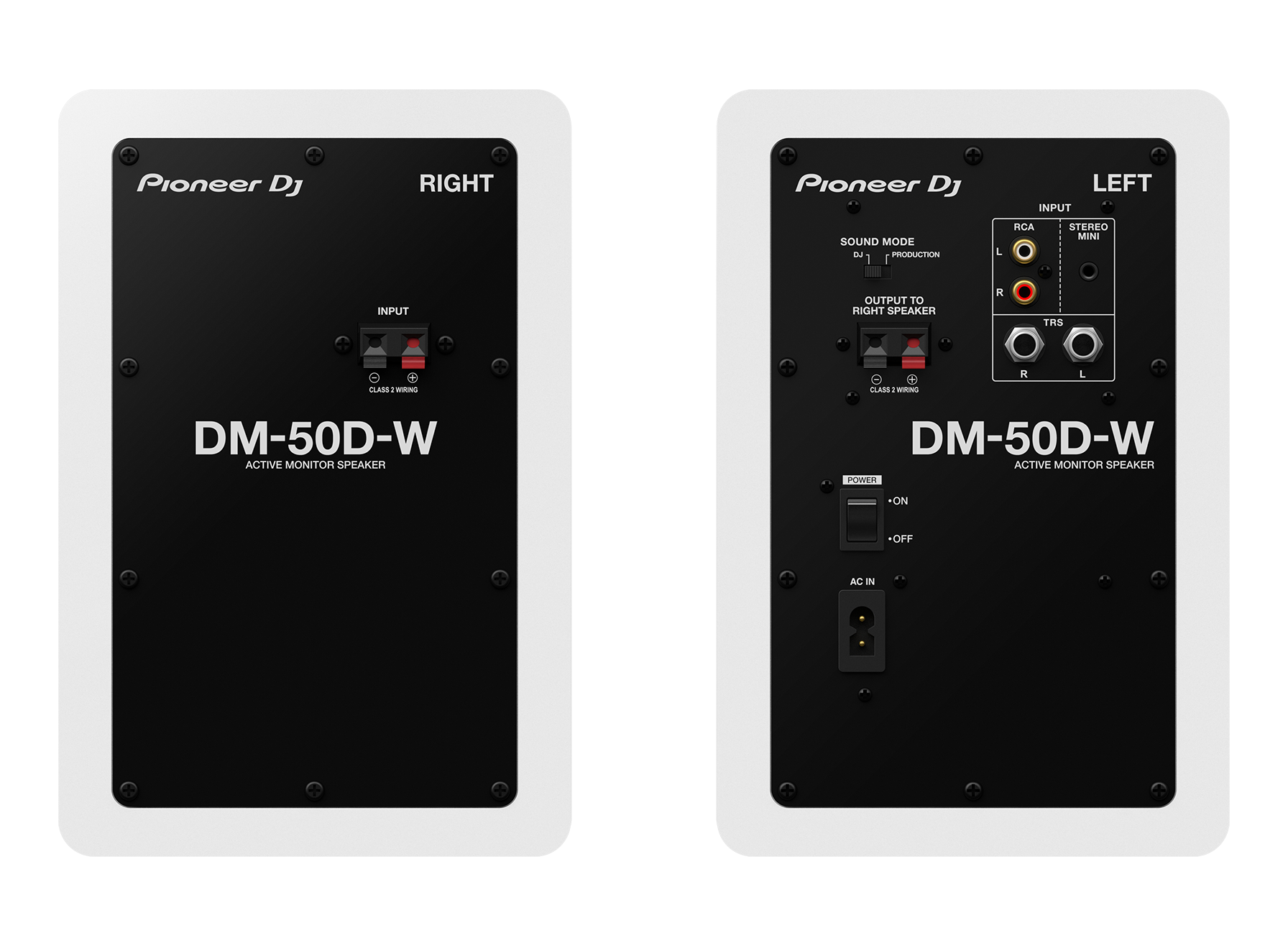 Pioneer DJ - DM-50D-W (Pair)