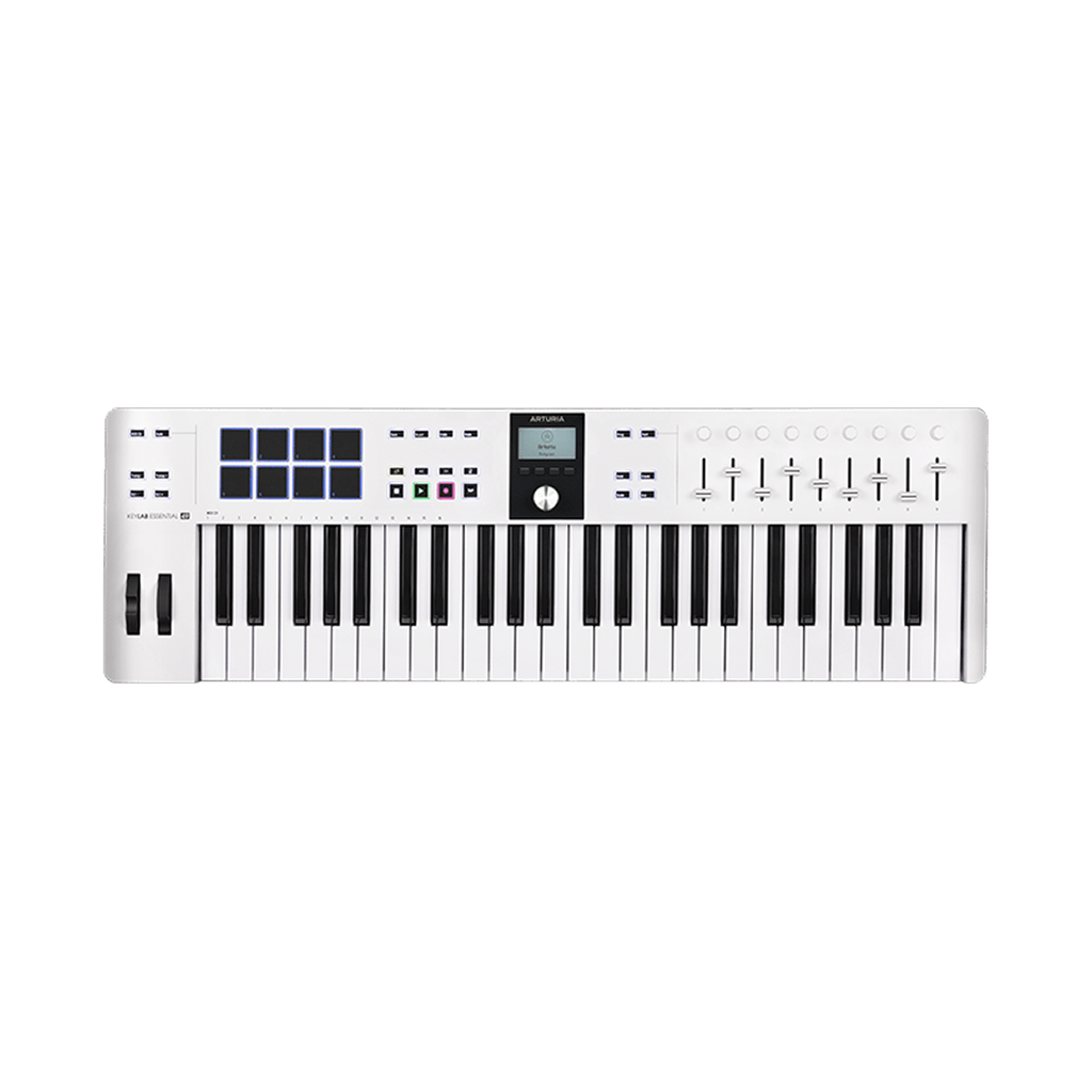 Arturia KeyLab Essential 3 49 White + Ableton Live 12 Standard Upgrade + Free Pigments