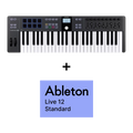 Arturia KeyLab Essential 3 49 Black + Ableton Live 12 Standard Upgrade + Free Pigments