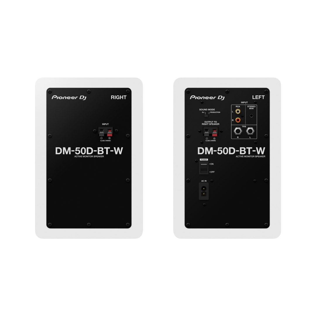 Pioneer DJ DM-50D-BT-W (Pair)