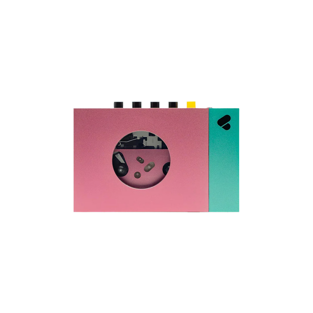 WE ARE REWIND Pink & Green Cassette Player Edith