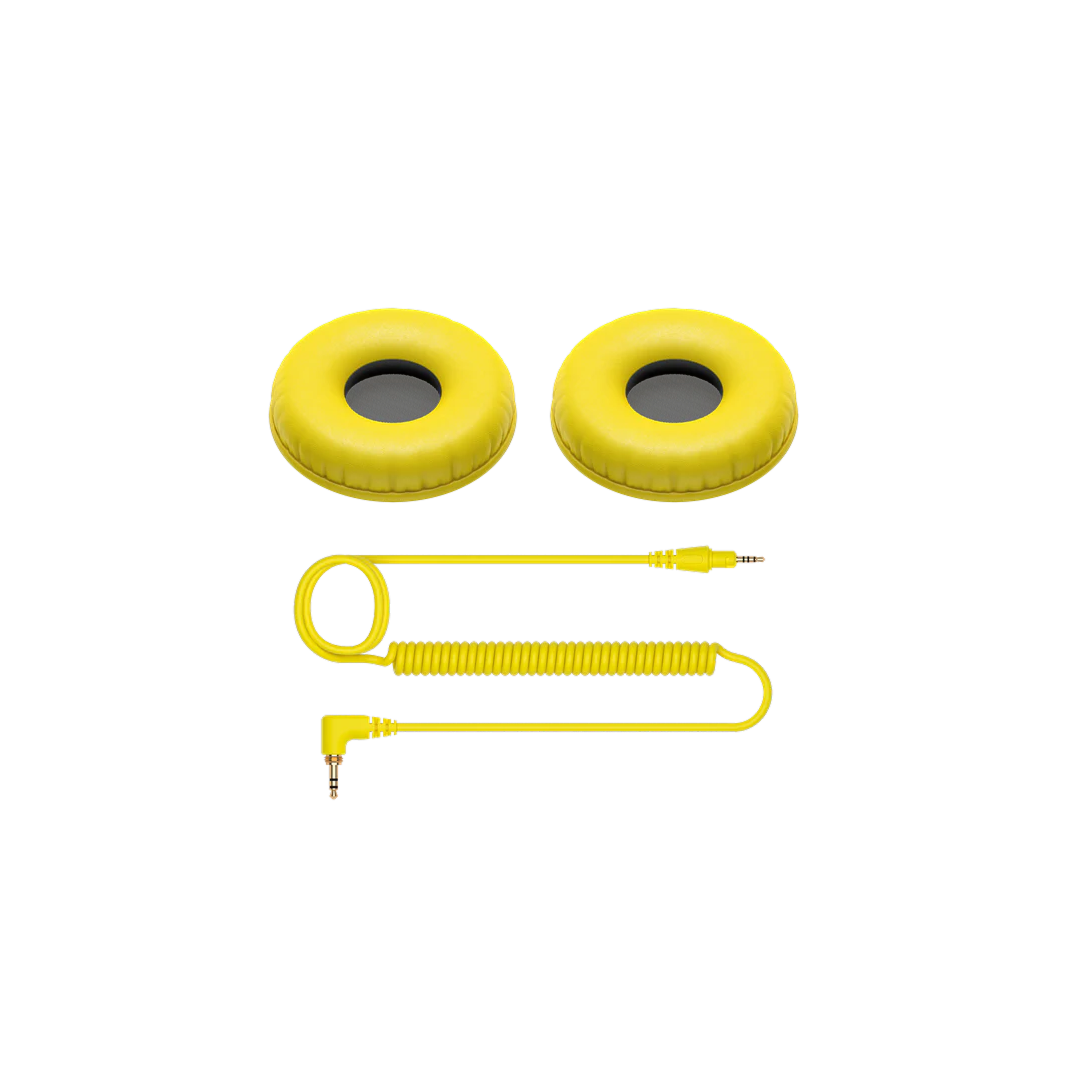 Pioneer DJ HC-CP08-Y Cable+ear pads for HDJ-CUE1 (Yellow)