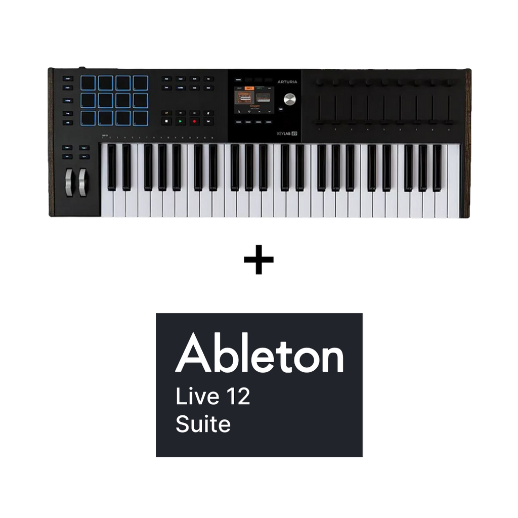 Arturia KeyLab 49 mk3 Black + Ableton Live 12 Suite Upgrade + Free V Collection 10