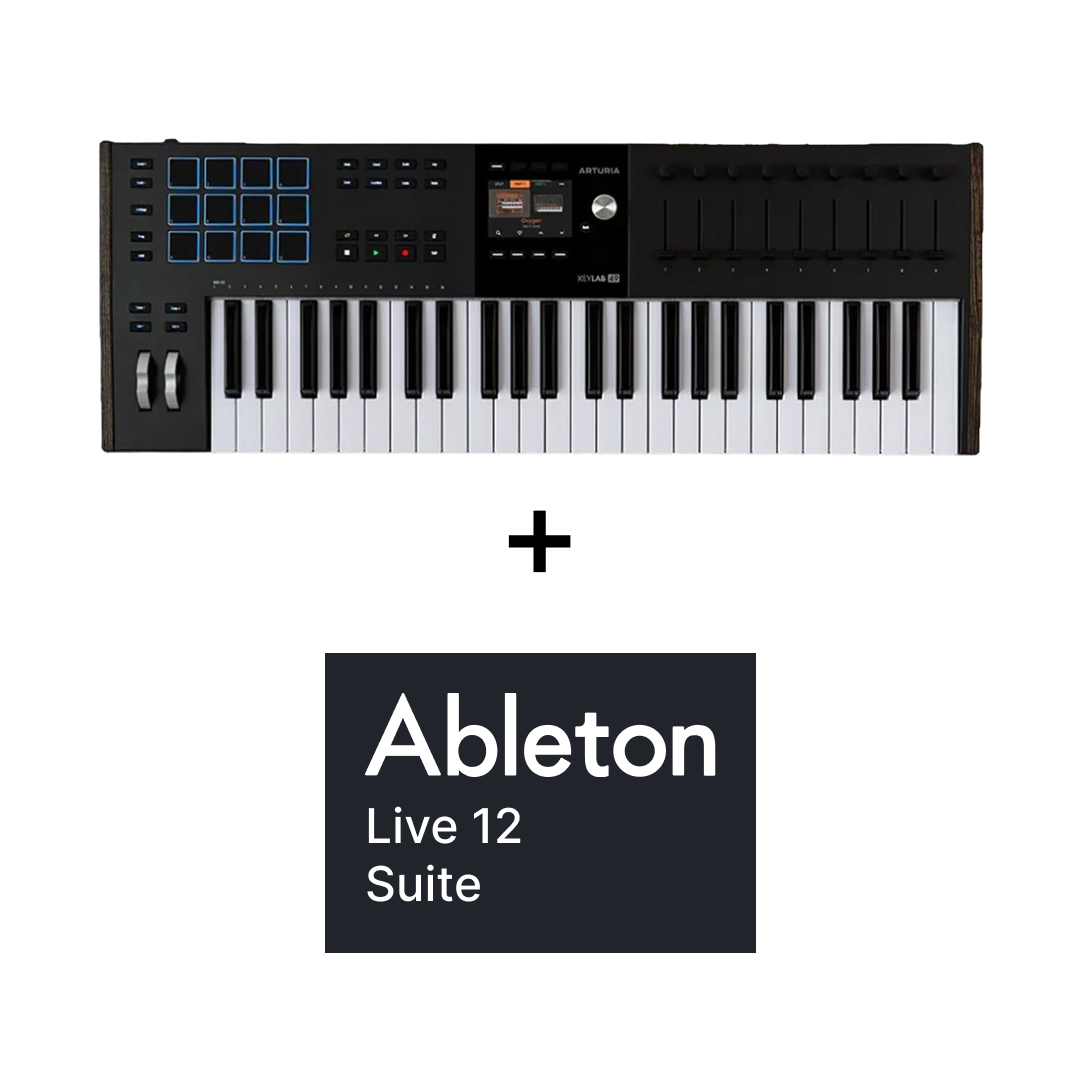 Arturia KeyLab 49 mk3 Black + Ableton Live 12 Suite Upgrade + Free V Collection 10