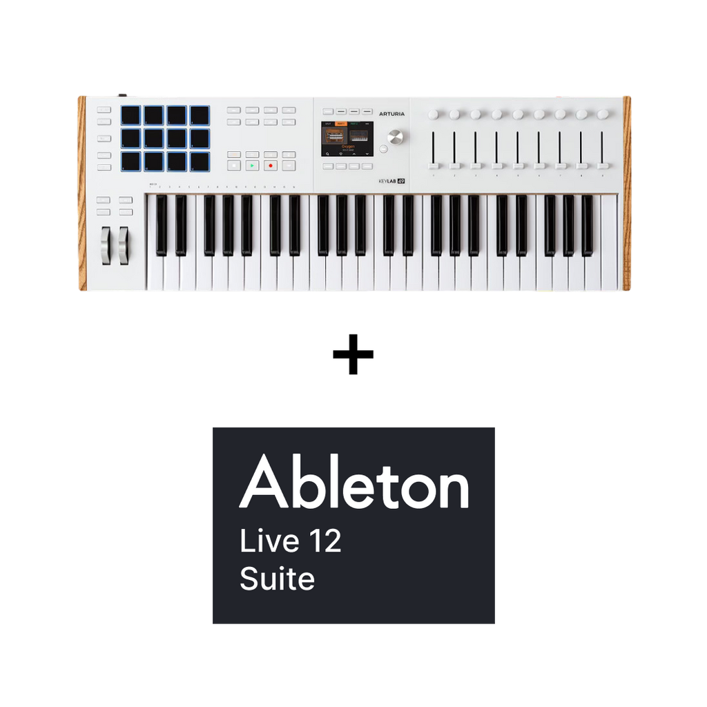 Arturia KeyLab 49 mk3 White + Ableton Live 12 Suite Upgrade + Free V Collection 10