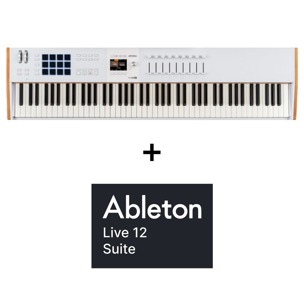 Arturia KeyLab 88 mk3 White + Ableton Live 12 Suite Upgrade + Free V Collection 10