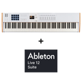 Arturia KeyLab 88 mk3 White + Ableton Live 12 Suite Upgrade + Free V Collection 10