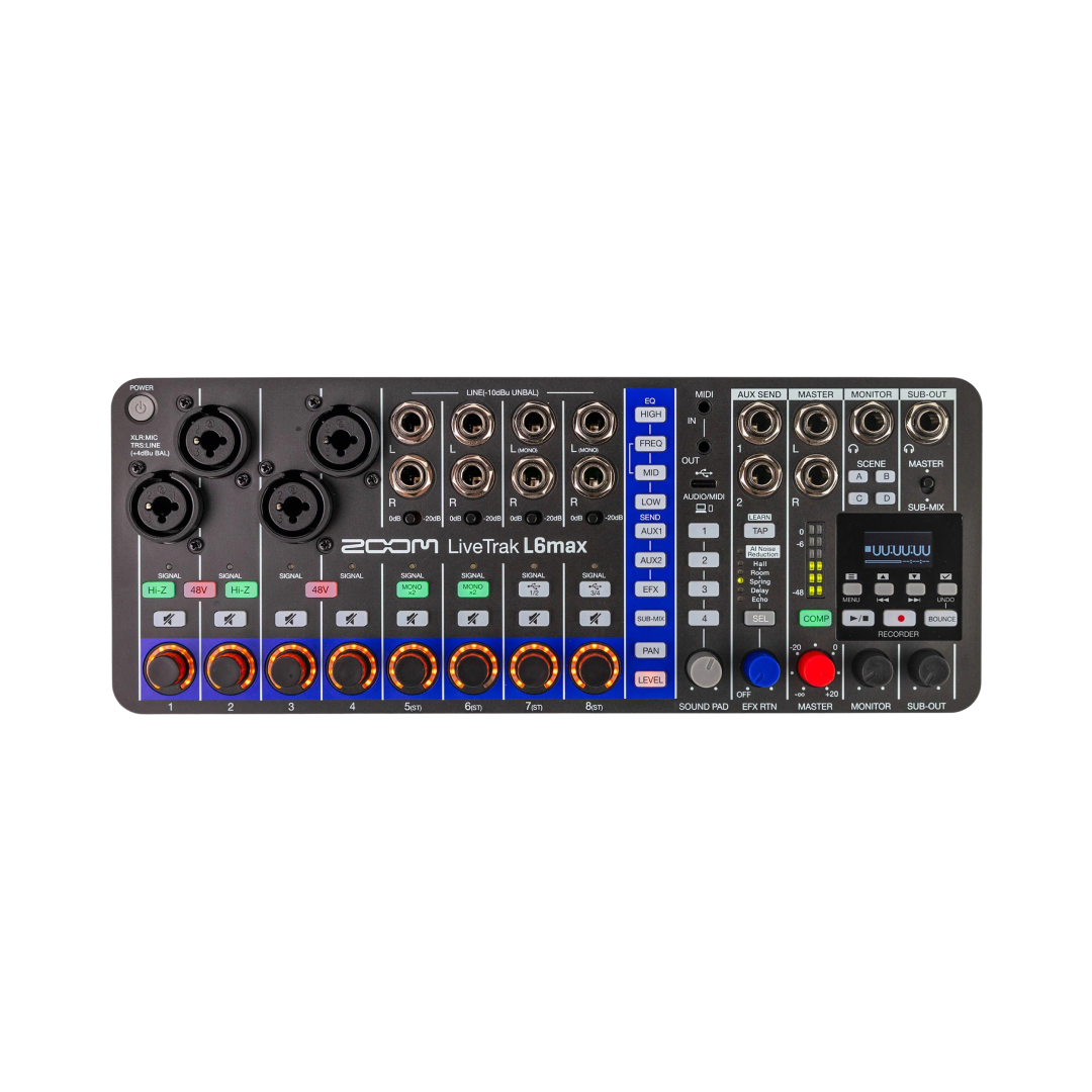 Zoom LiveTrak L6max